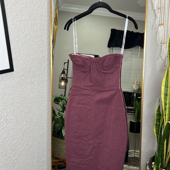 House of CB 'Lucia' Grape Starpless Corset Maxi Dress NWOT - Picture 6 of 8